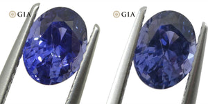 1.69ct Color Change Sapphire Oval GIA Certified Unheated, Sri Lanka, Vivid Violetish Blue to Purple - Skyjems Wholesale Gemstones