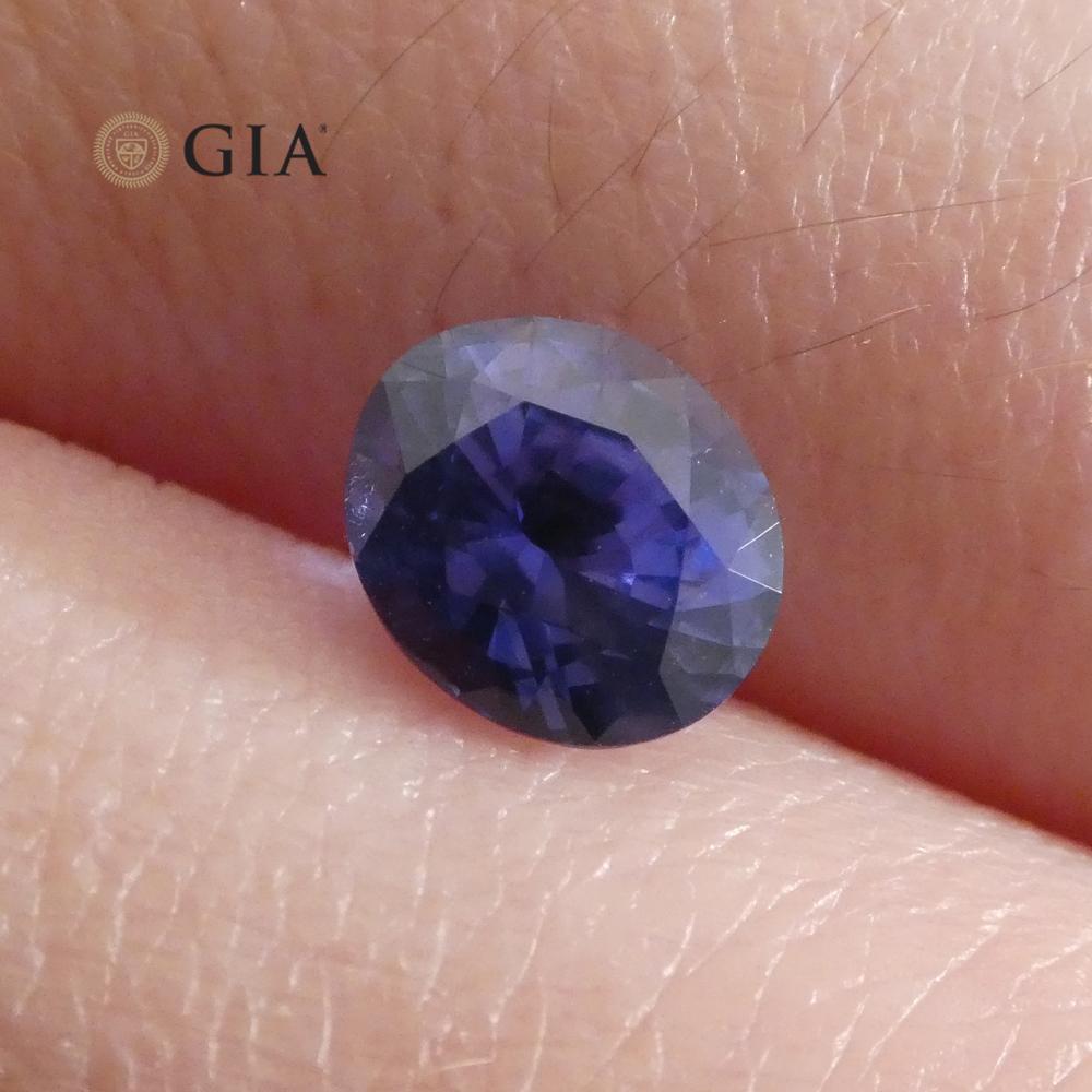 1.22ct Color Change Sapphire Oval GIA Certified Unheated, Sri Lanka, Vivid Violetish Blue to Purple - Skyjems Wholesale Gemstones