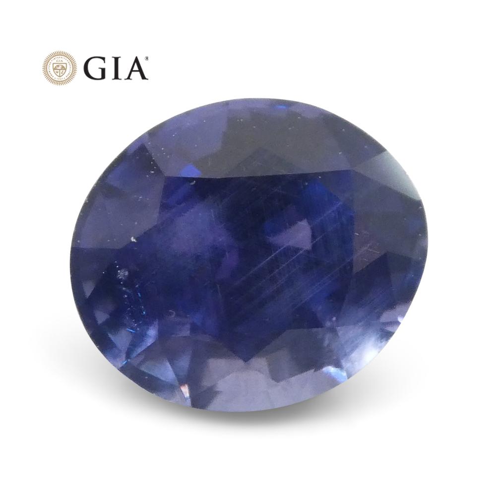 1.22ct Color Change Sapphire Oval GIA Certified Unheated, Sri Lanka, Vivid Violetish Blue to Purple - Skyjems Wholesale Gemstones