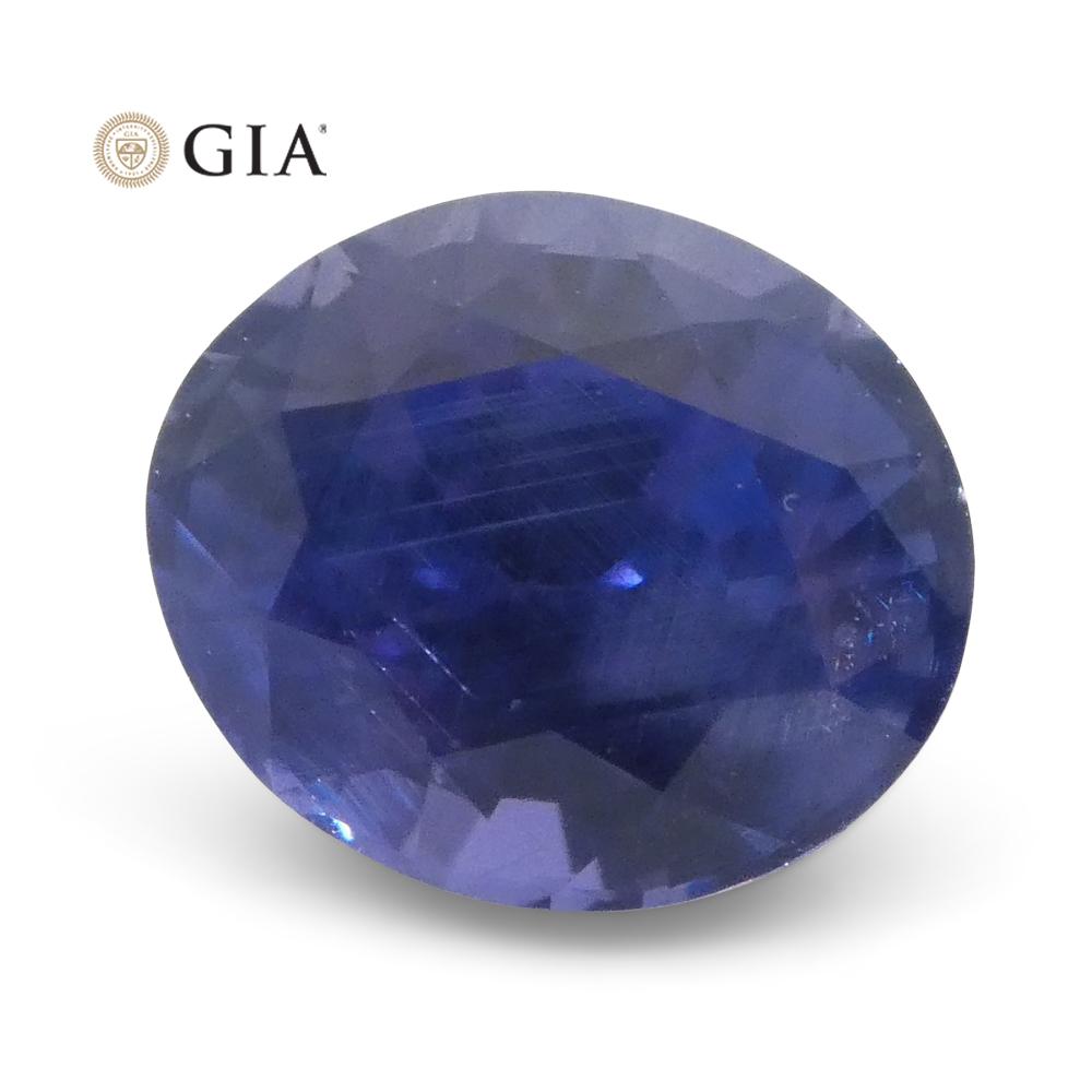 1.22ct Color Change Sapphire Oval GIA Certified Unheated, Sri Lanka, Vivid Violetish Blue to Purple - Skyjems Wholesale Gemstones