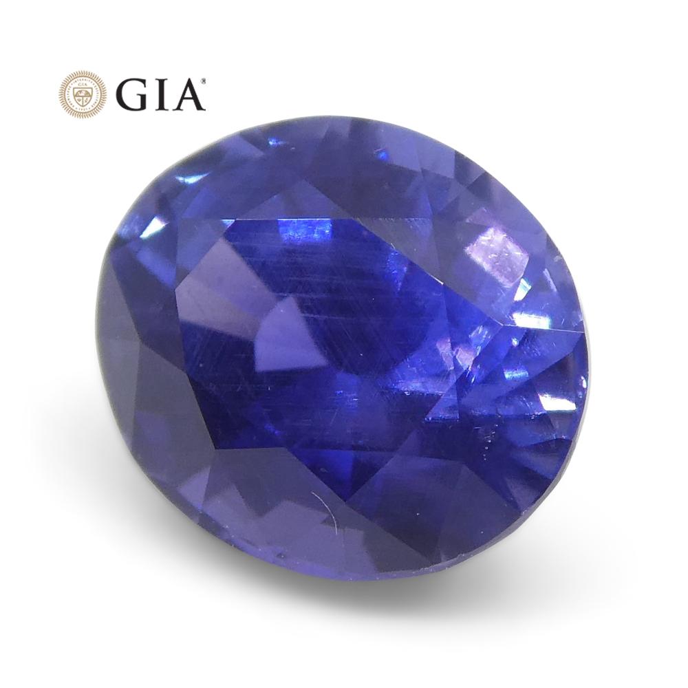 1.22ct Color Change Sapphire Oval GIA Certified Unheated, Sri Lanka, Vivid Violetish Blue to Purple - Skyjems Wholesale Gemstones