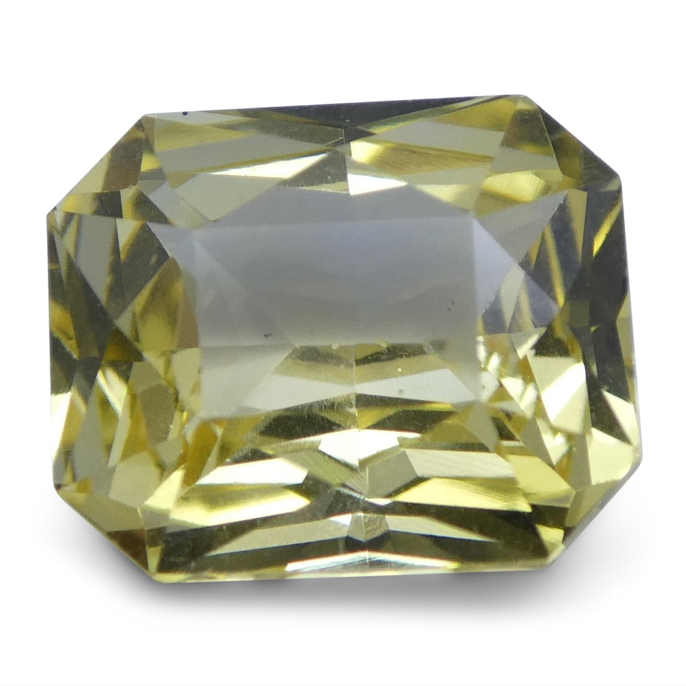 1.74 ct Yellow Sapphire Octagonal GIA Certified Unheated, Sri Lanka - Skyjems Wholesale Gemstones