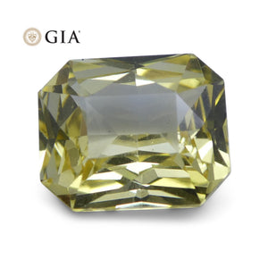 1.74 ct Yellow Sapphire Octagonal GIA Certified Unheated, Sri Lanka - Skyjems Wholesale Gemstones