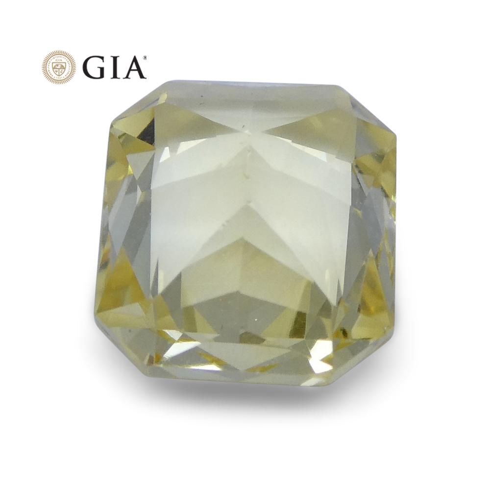 1.74 ct Yellow Sapphire Octagonal GIA Certified Unheated, Sri Lanka - Skyjems Wholesale Gemstones