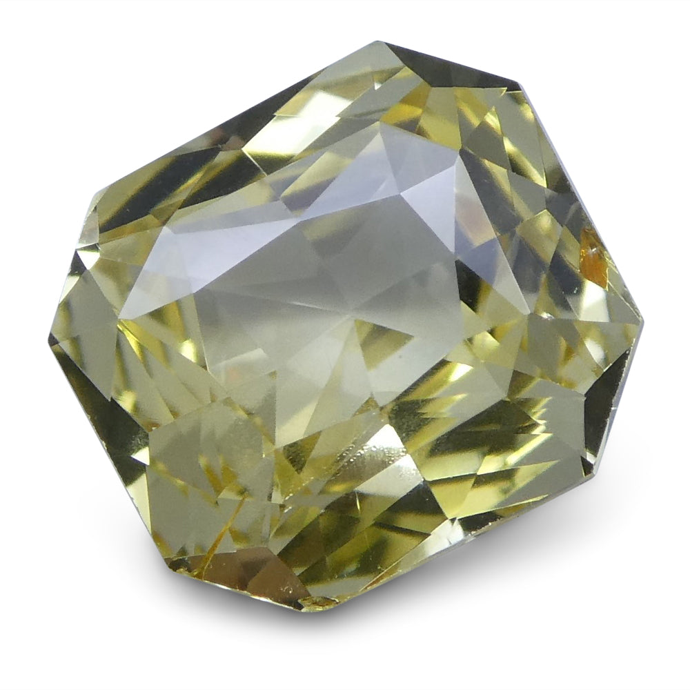 1.73 ct Yellow Sapphire Octagonal GIA Certified Unheated, Sri Lanka - Skyjems Wholesale Gemstones