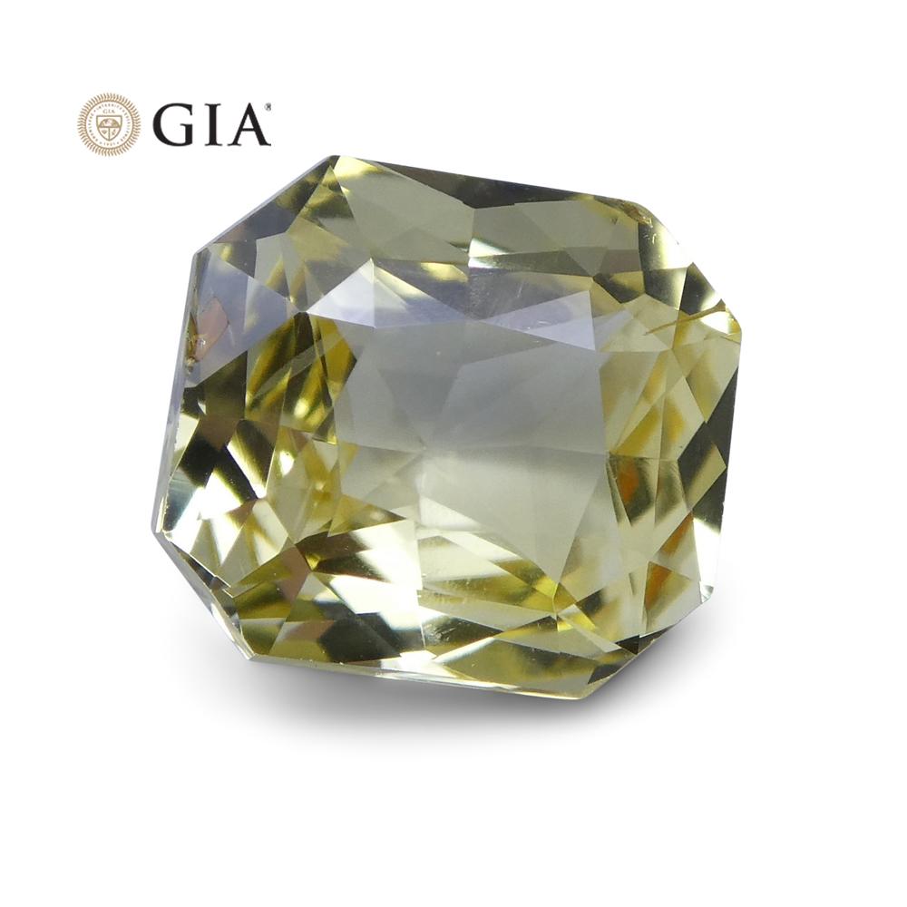 1.73 ct Yellow Sapphire Octagonal GIA Certified Unheated, Sri Lanka - Skyjems Wholesale Gemstones