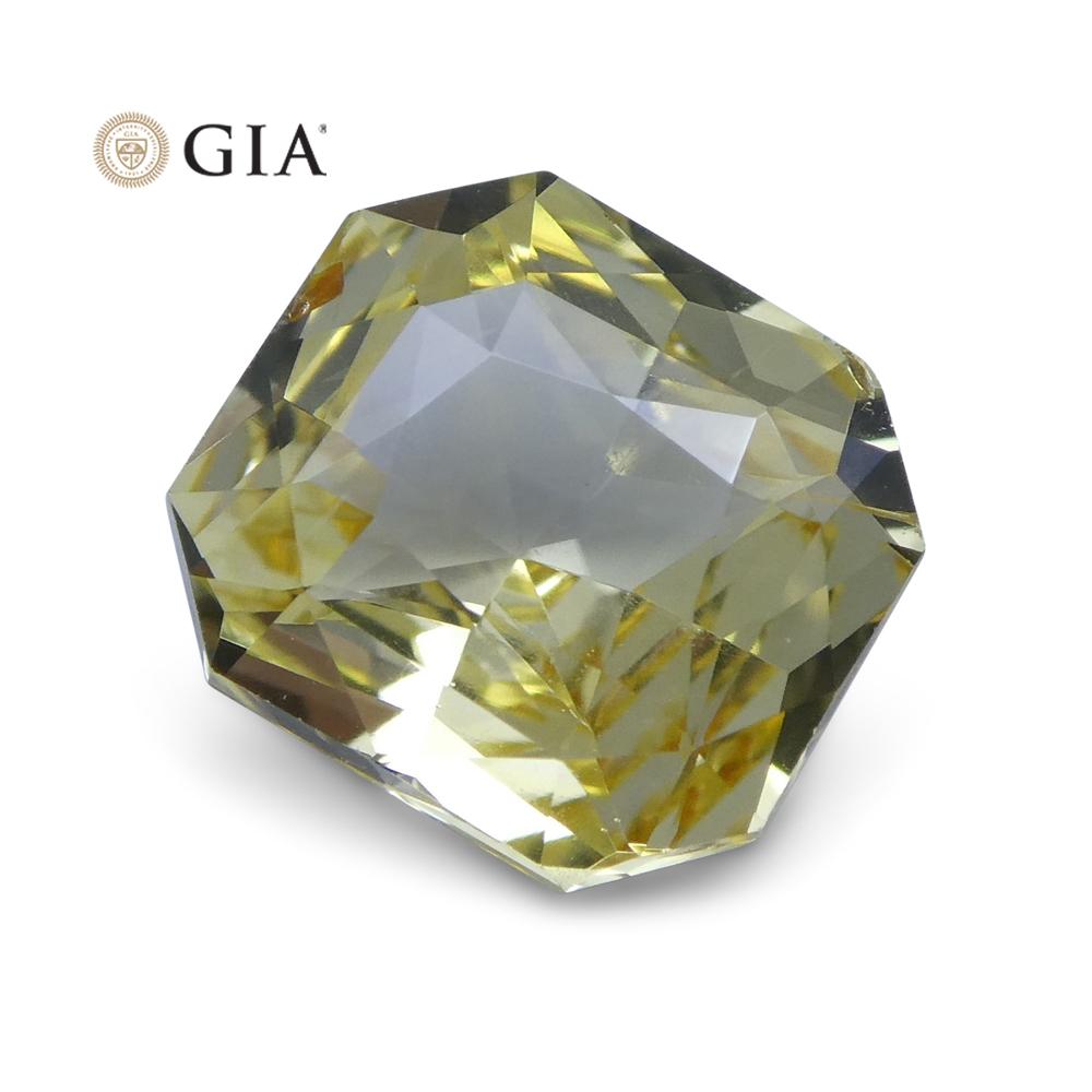 1.73 ct Yellow Sapphire Octagonal GIA Certified Unheated, Sri Lanka - Skyjems Wholesale Gemstones