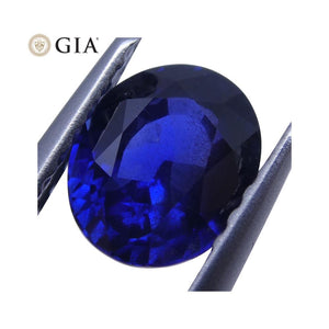 1.10 ct Blue Sapphire Oval GIA Certified Unheated, Burmese - Skyjems Wholesale Gemstones