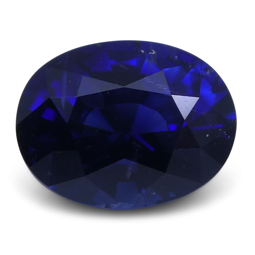 1.21 ct Vivid Blue Sapphire Oval GIA Certified Unheated, Sri Lanka - Skyjems Wholesale Gemstones