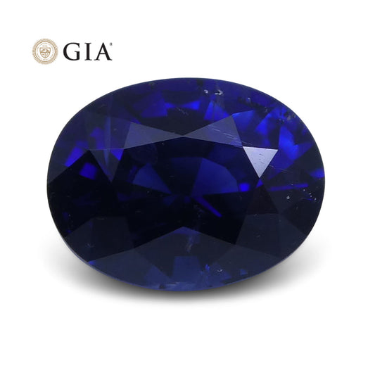 1.21 ct Vivid Blue Sapphire Oval GIA Certified Unheated, Sri Lanka - Skyjems Wholesale Gemstones