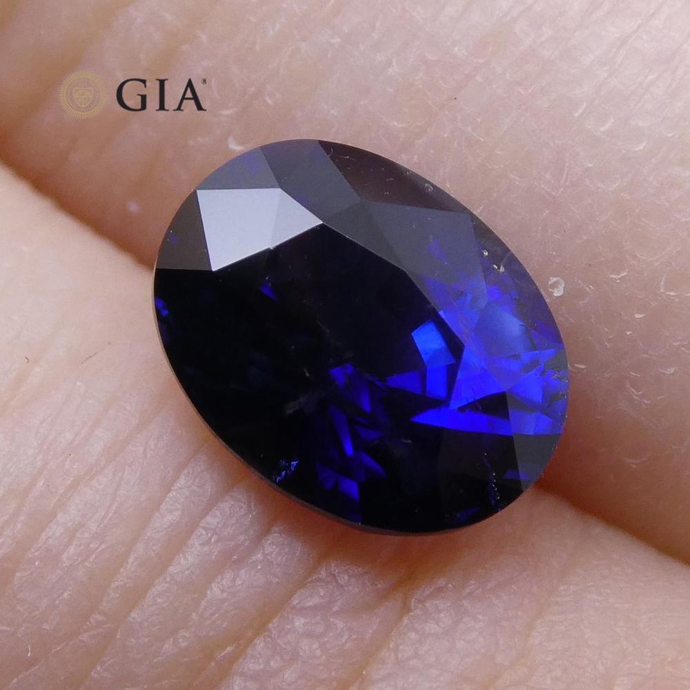 1.21 ct Vivid Blue Sapphire Oval GIA Certified Unheated, Sri Lanka - Skyjems Wholesale Gemstones