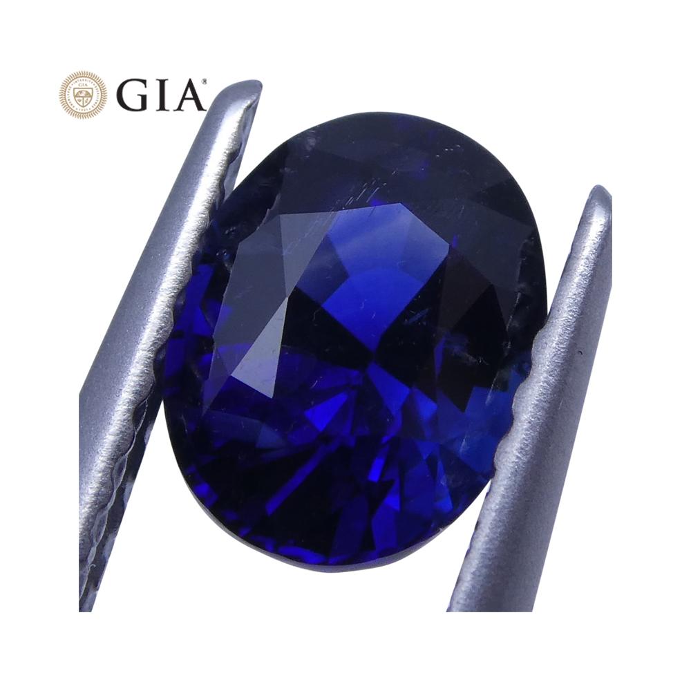 1.21 ct Vivid Blue Sapphire Oval GIA Certified Unheated, Sri Lanka - Skyjems Wholesale Gemstones