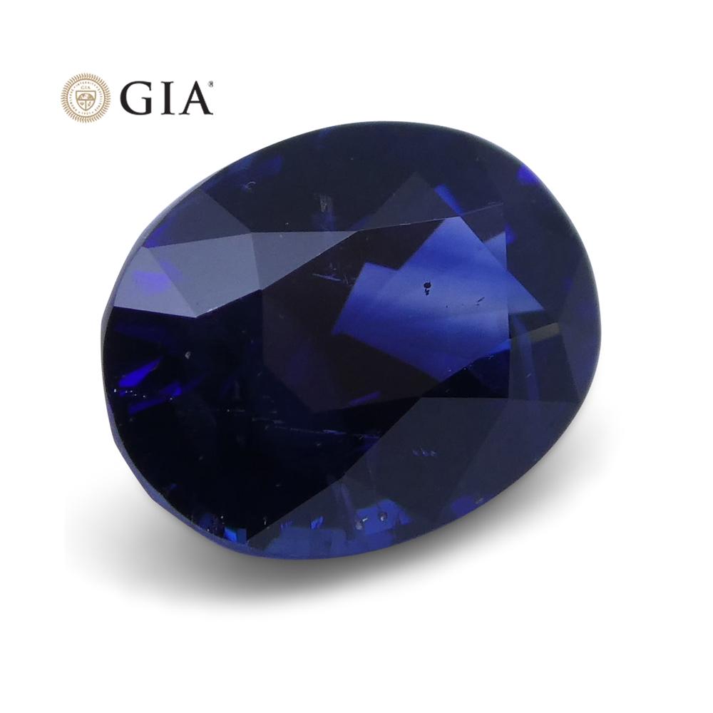 1.21 ct Vivid Blue Sapphire Oval GIA Certified Unheated, Sri Lanka - Skyjems Wholesale Gemstones