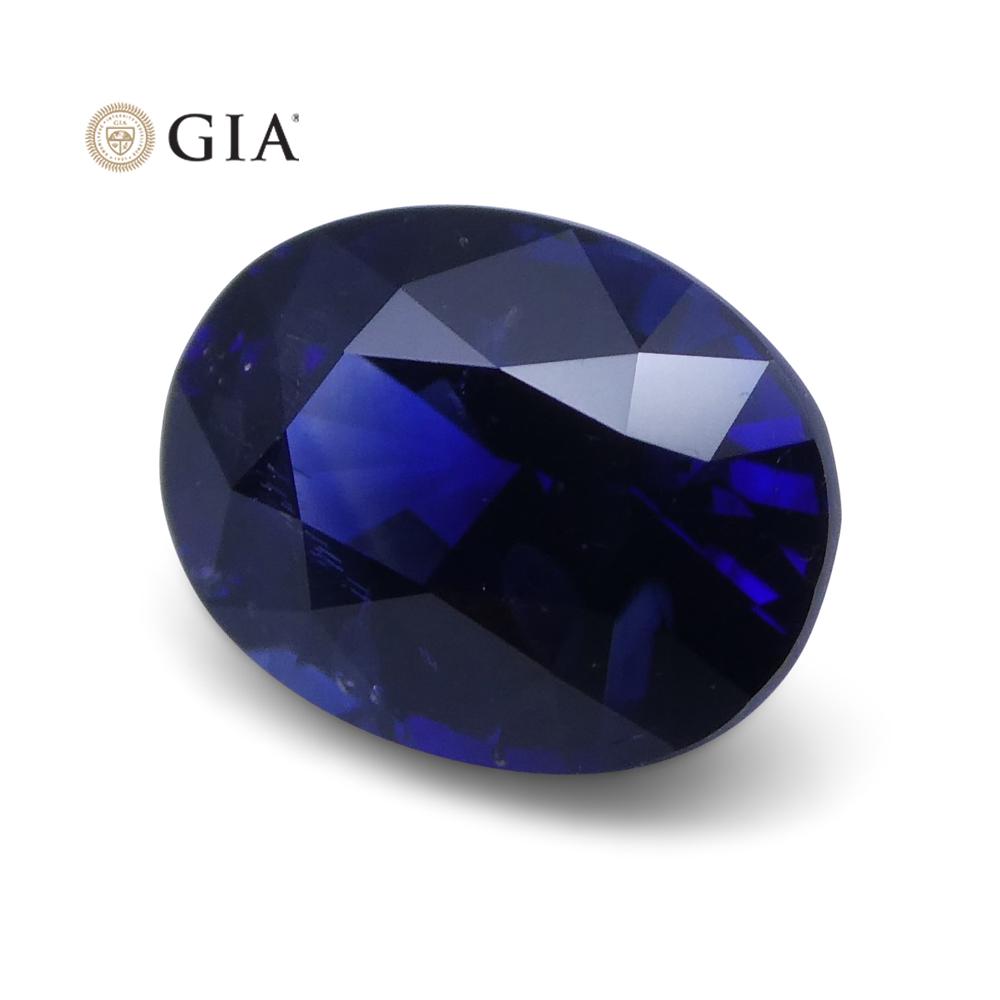 1.21 ct Vivid Blue Sapphire Oval GIA Certified Unheated, Sri Lanka - Skyjems Wholesale Gemstones