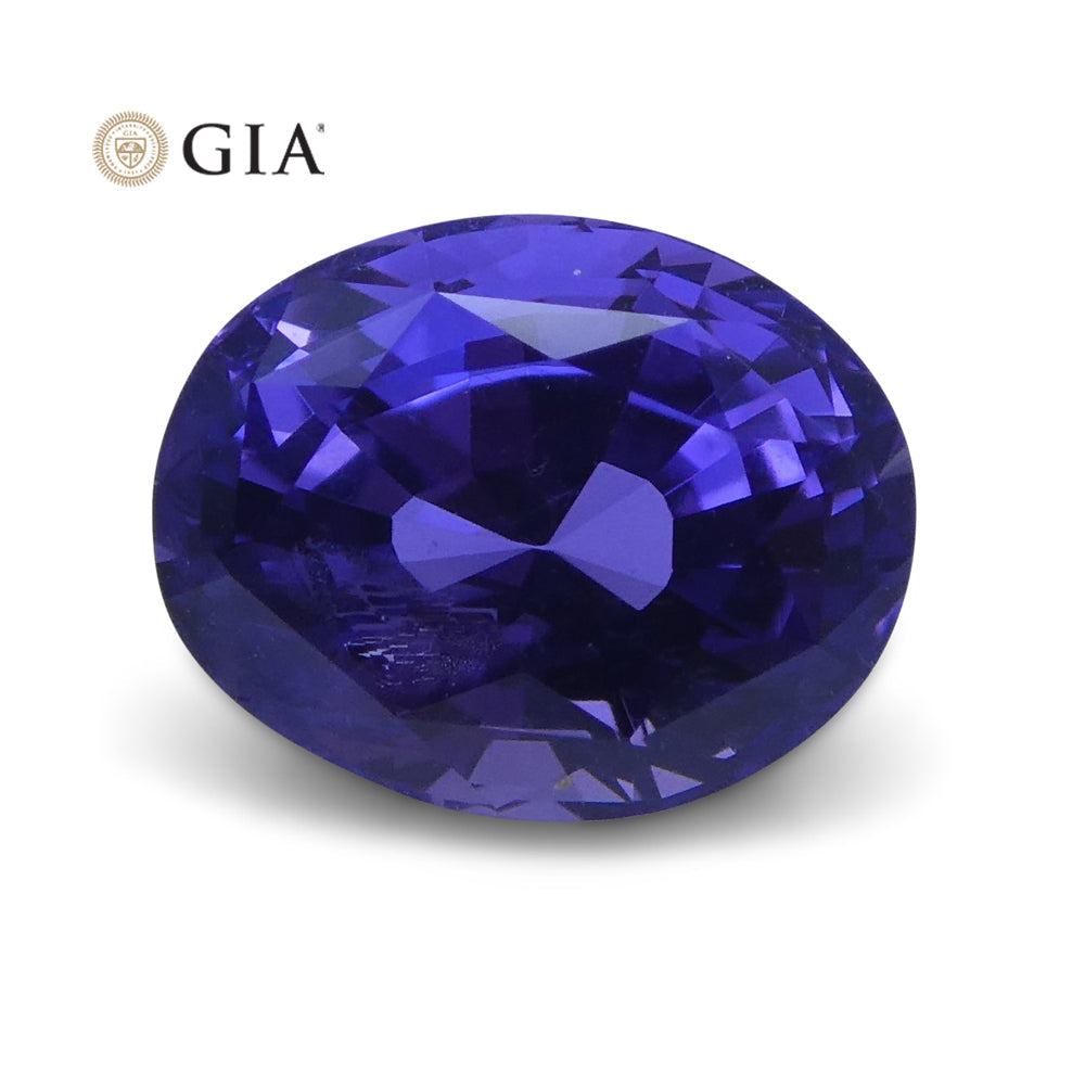 1.80 ct Purple Sapphire Oval GIA Certified Unheated, Sri Lanka - Skyjems Wholesale Gemstones