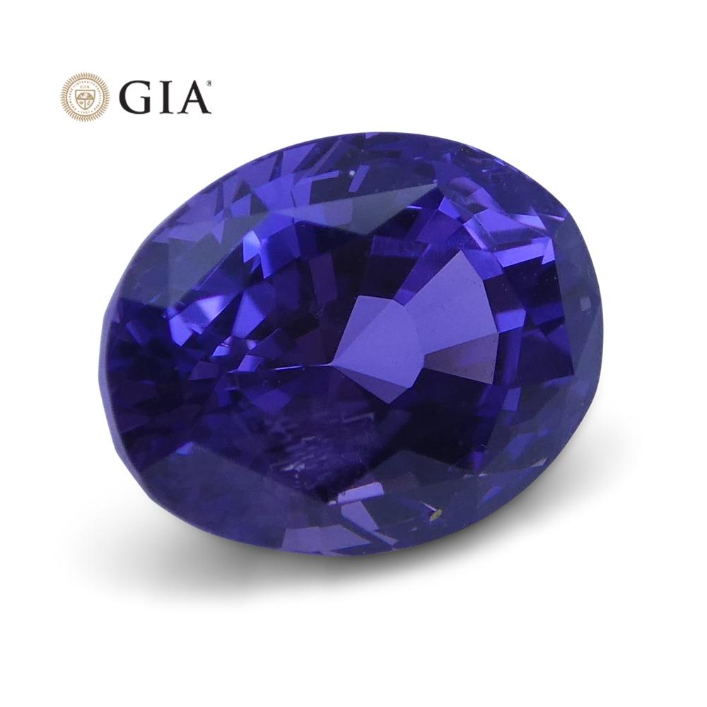 1.80 ct Purple Sapphire Oval GIA Certified Unheated, Sri Lanka - Skyjems Wholesale Gemstones