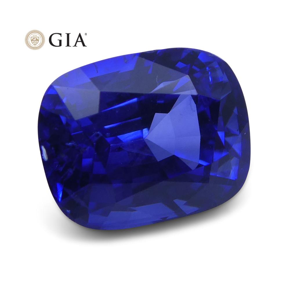 Vivid Cornflower Blue Sapphire 3.03ct Cushion GIA Certified - Skyjems Wholesale Gemstones