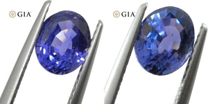 1.40ct Color Change Sapphire Oval GIA Certified Unheated, Sri Lanka, Violetish Blue to Purple - Skyjems Wholesale Gemstones