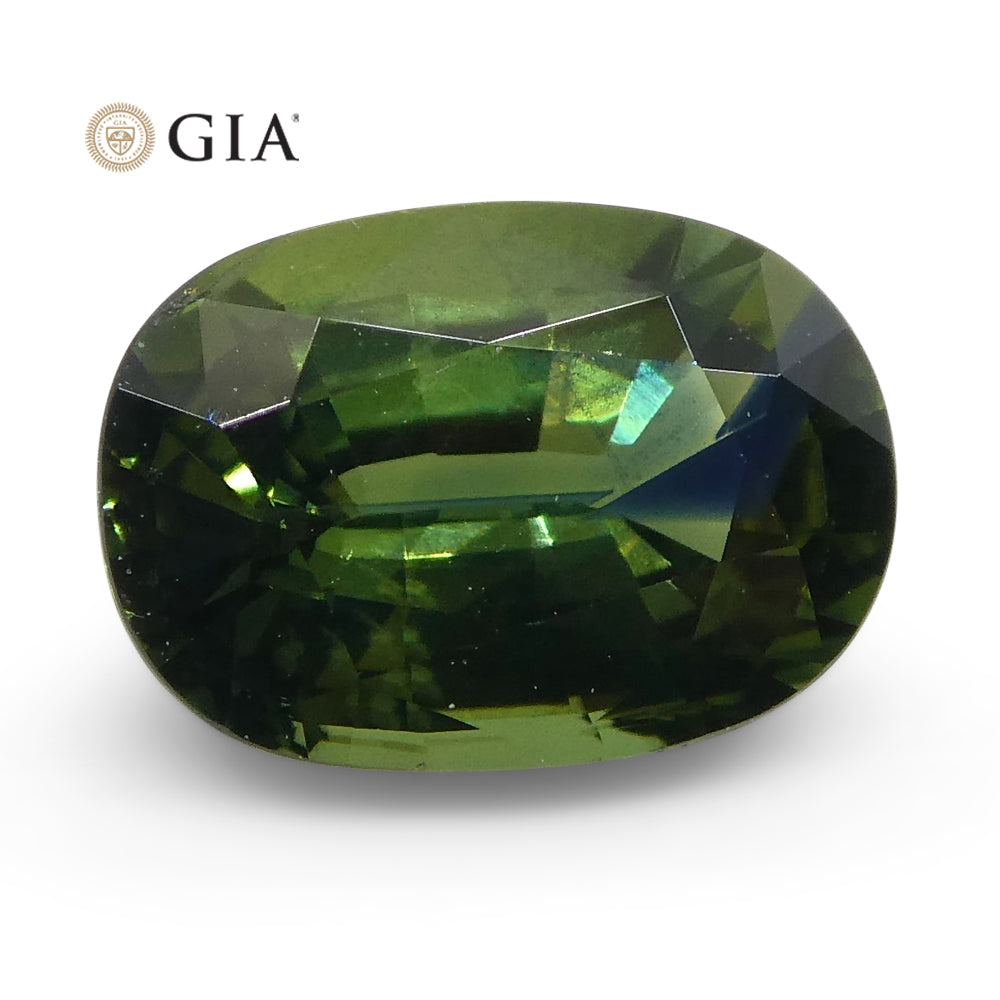 1.09ct Oval Teal Green Sapphire GIA Certified Australian - Skyjems Wholesale Gemstones