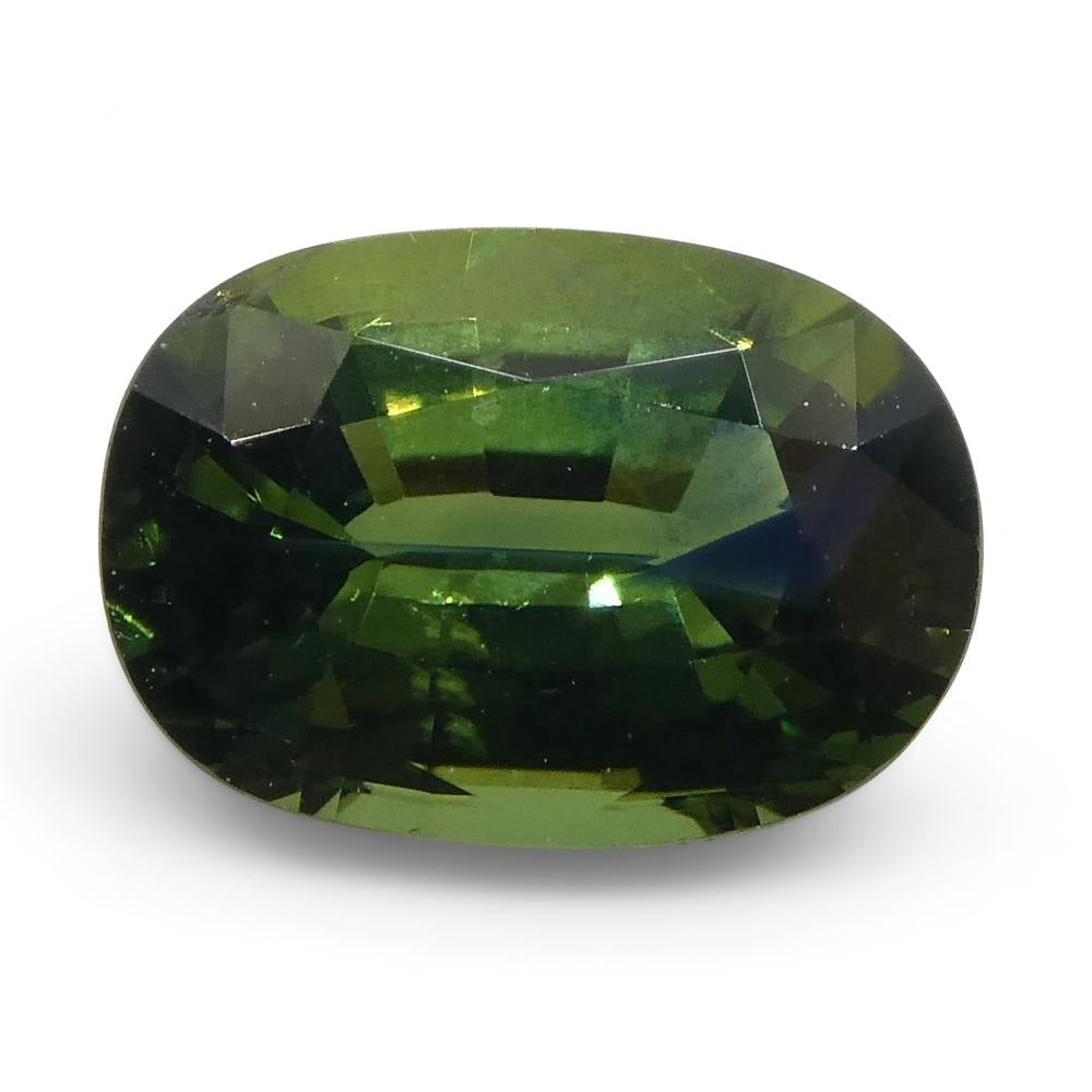 1.09ct Oval Teal Green Sapphire GIA Certified Australian - Skyjems Wholesale Gemstones