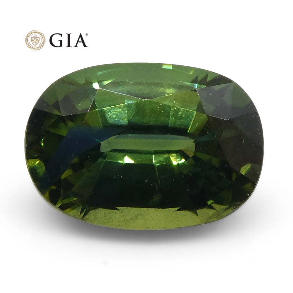 1.09ct Oval Teal Green Sapphire GIA Certified Australian - Skyjems Wholesale Gemstones