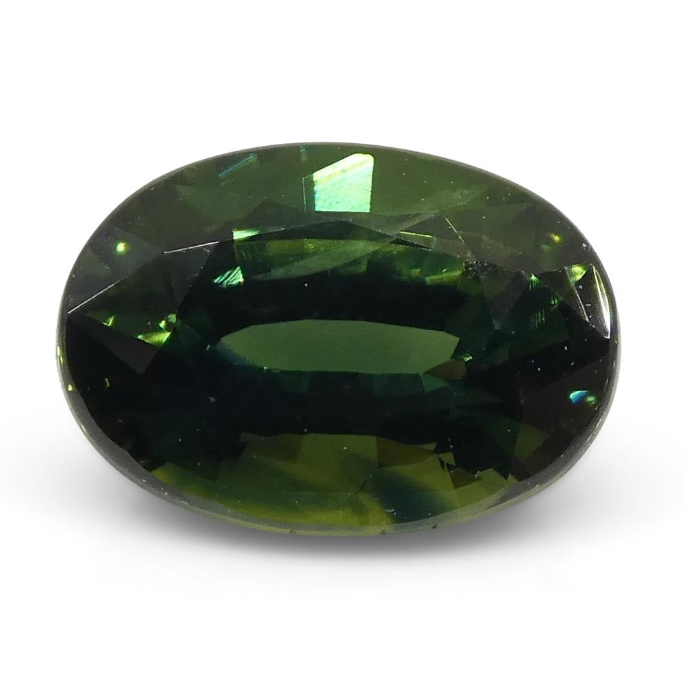 1.07ct Oval Teal Green Sapphire GIA Certified Australian Unheated - Skyjems Wholesale Gemstones