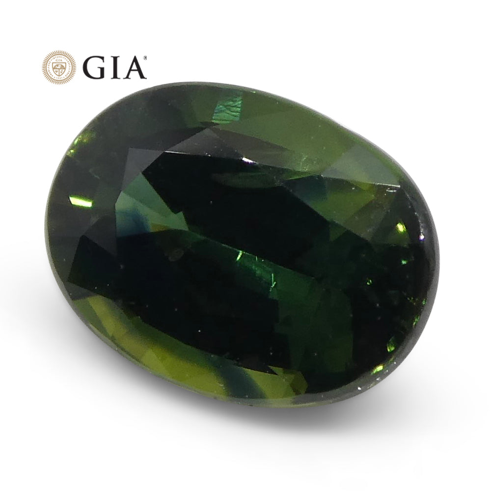 1.07ct Oval Teal Green Sapphire GIA Certified Australian Unheated - Skyjems Wholesale Gemstones