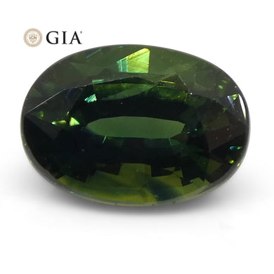 1.07ct Oval Teal Green Sapphire GIA Certified Australian Unheated - Skyjems Wholesale Gemstones
