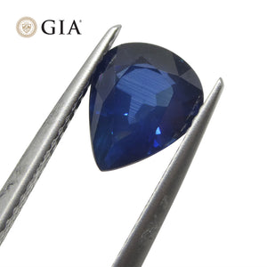 2.42ct Pear Blue Sapphire GIA Certified Thailand - Skyjems Wholesale Gemstones