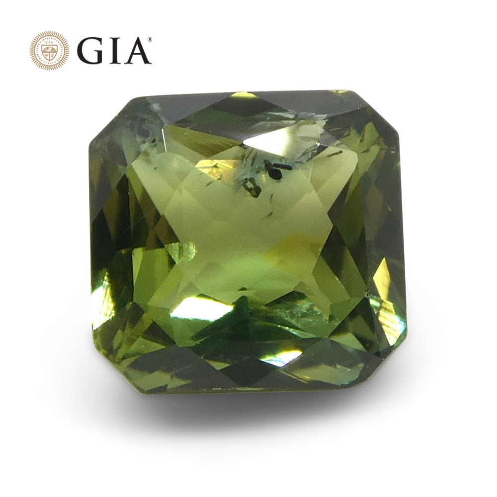 2.15ct Octagonal/Emerald Cut Bluish Green Sapphire GIA Certified - Skyjems Wholesale Gemstones