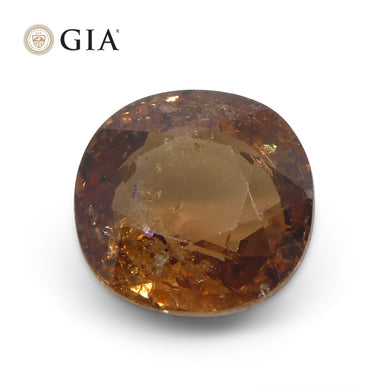 2.17ct Cushion Brownish Pinkish Orange Sapphire GIA Certified Madagascar Unheated - Skyjems Wholesale Gemstones