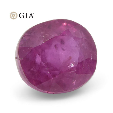 1.28 ct Cushion Purplish Pink Sapphire GIA Certified Madagascar