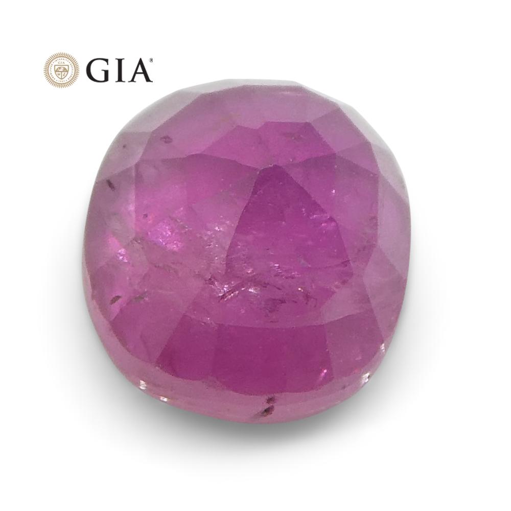 1.28 ct Cushion Purplish Pink Sapphire GIA Certified Madagascar - Skyjems Wholesale Gemstones