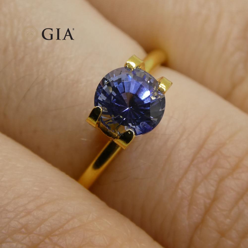 1.16 ct Round Sapphire GIA Certified Sri Lankan - Skyjems Wholesale Gemstones