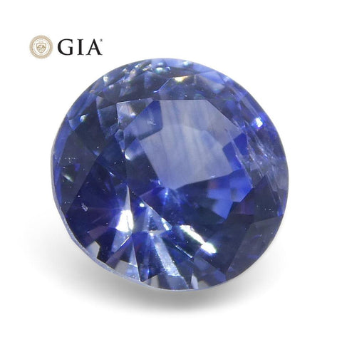 0.99 ct Round Sapphire GIA Certified Madagascar
