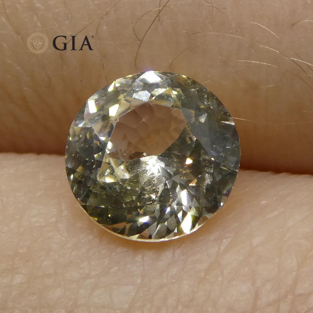 1.64 ct Round Sapphire GIA Certified Sri Lankan Unheated - Skyjems Wholesale Gemstones