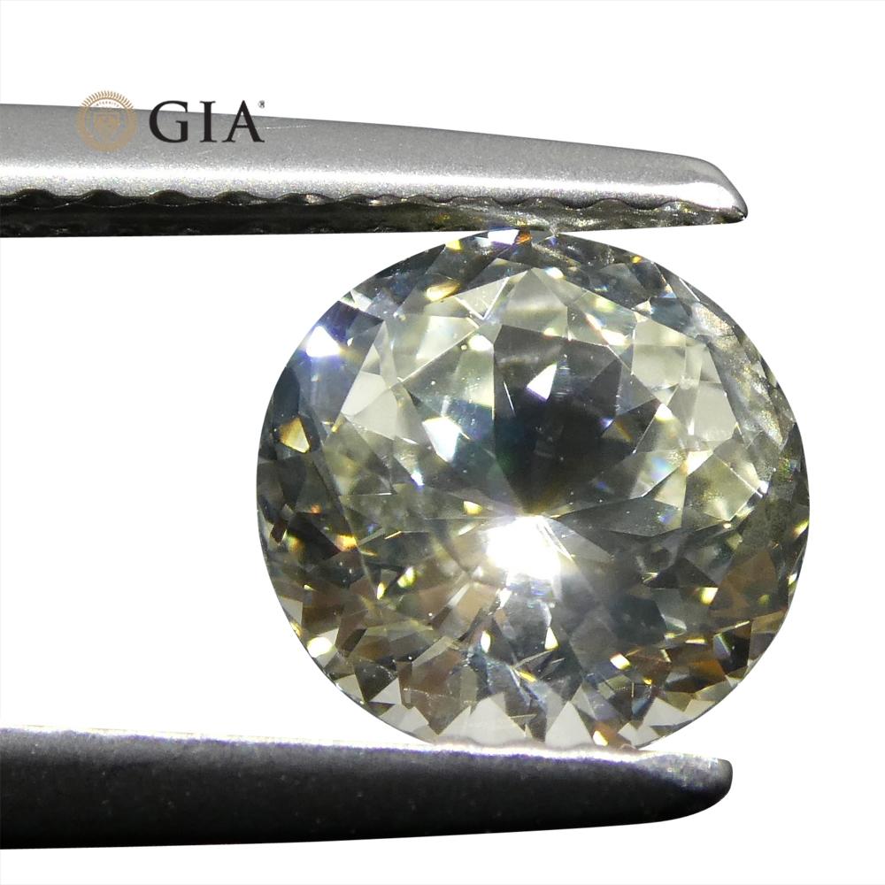 1.62 ct Pastel Yellow Round Sapphire, GIA Certified Natural Gemstone from SkyJems Canadian Gem Specialists