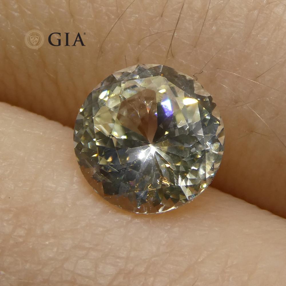 1.62 ct Pastel Yellow Round Sapphire, GIA Certified Natural Gemstone from SkyJems Canadian Gem Experts