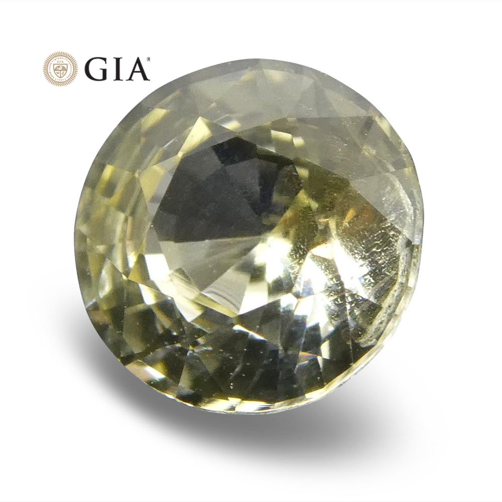 0.92 ct Round Sapphire GIA Certified Sri Lankan Unheated - Skyjems Wholesale Gemstones