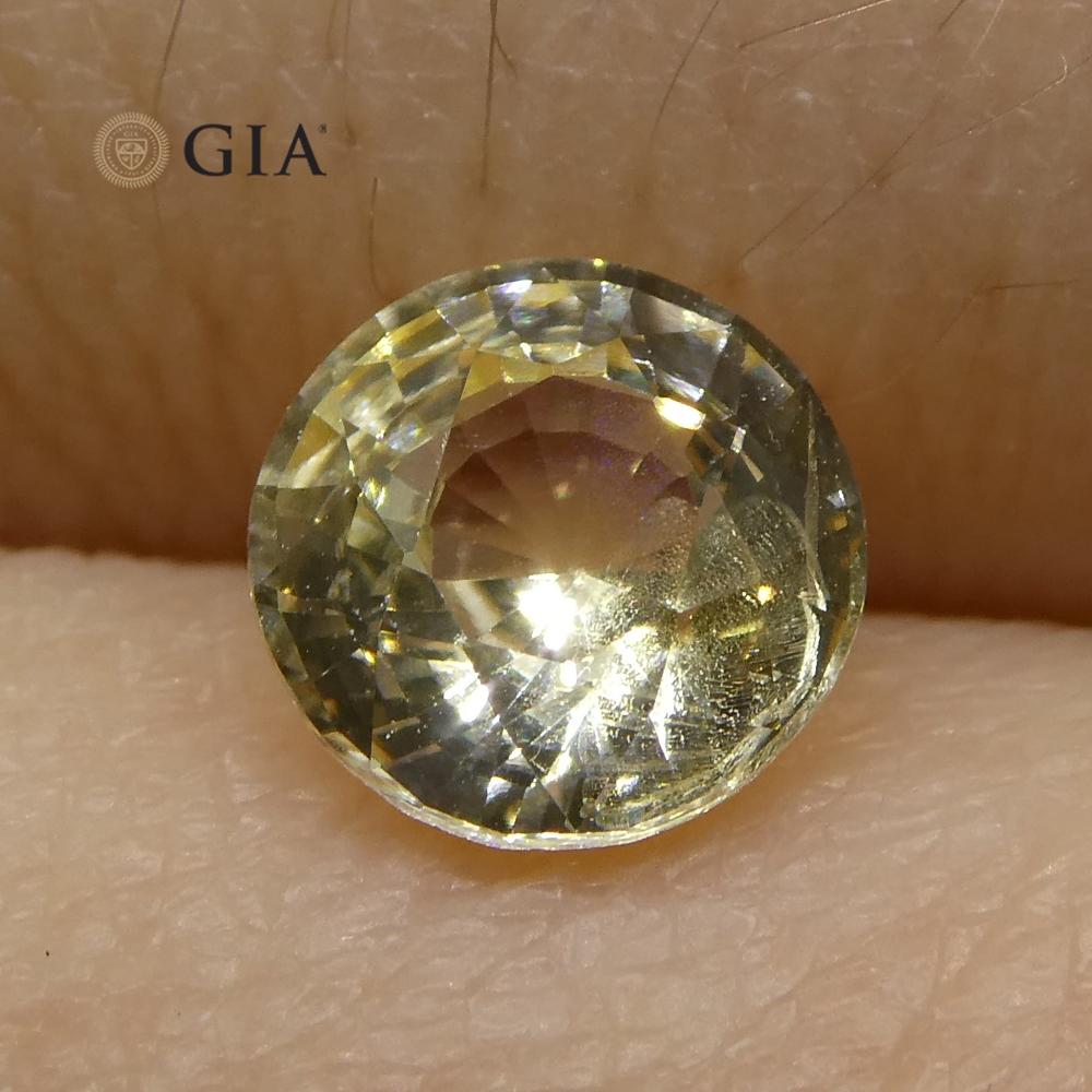 0.92 ct Round Sapphire GIA Certified Sri Lankan Unheated - Skyjems Wholesale Gemstones