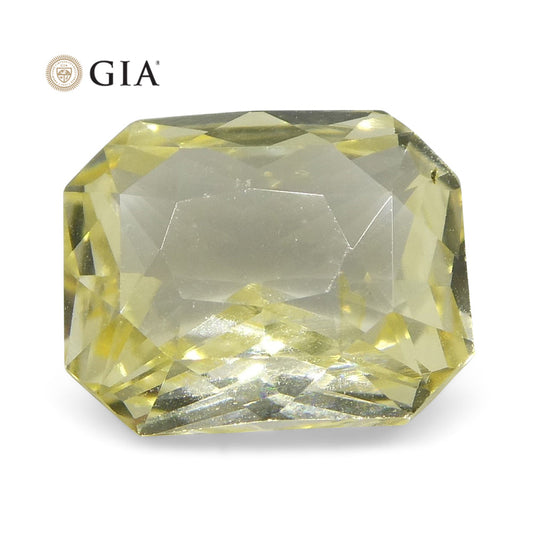 1.25 ct Octagonal Sapphire GIA Certified Sri Lankan Unheated - Skyjems Wholesale Gemstones