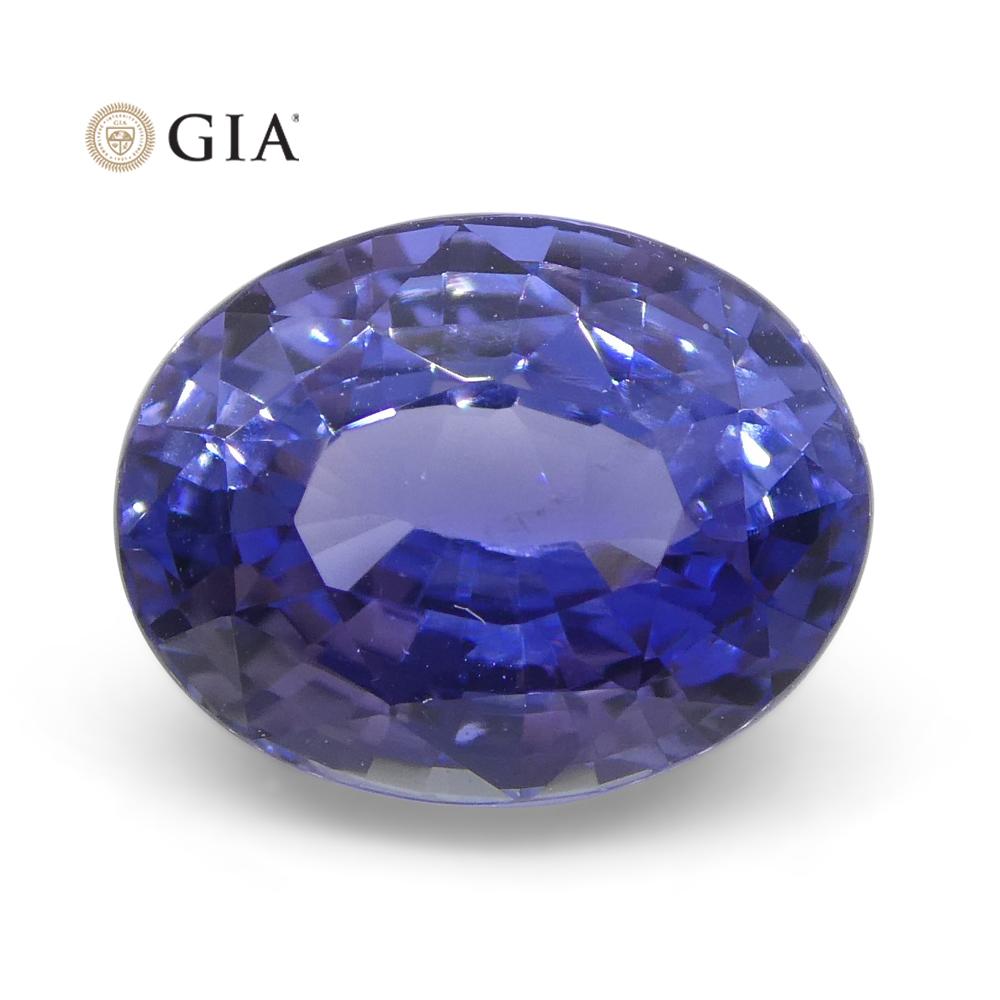 2.50ct Oval Color Change Sapphire GIA Certified Unheated Sri Lanka, Violetish Blue to Purple - Skyjems Wholesale Gemstones