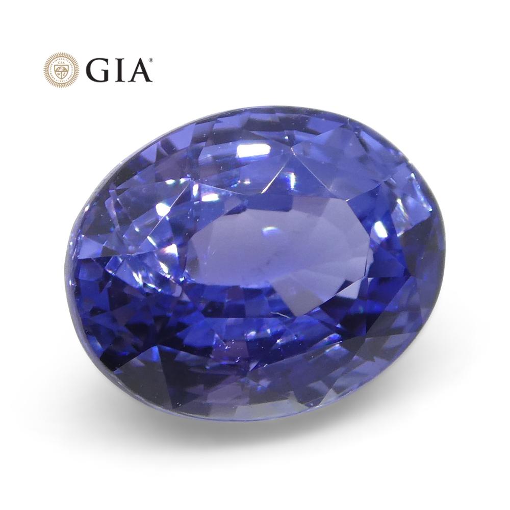 2.50ct Oval Color Change Sapphire GIA Certified Unheated Sri Lanka, Violetish Blue to Purple - Skyjems Wholesale Gemstones