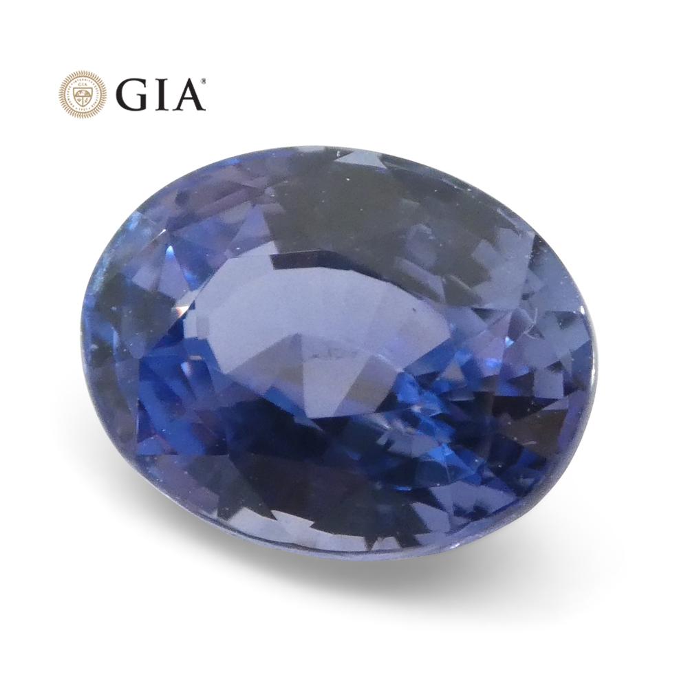 2.50ct Oval Color Change Sapphire GIA Certified Unheated Sri Lanka, Violetish Blue to Purple - Skyjems Wholesale Gemstones