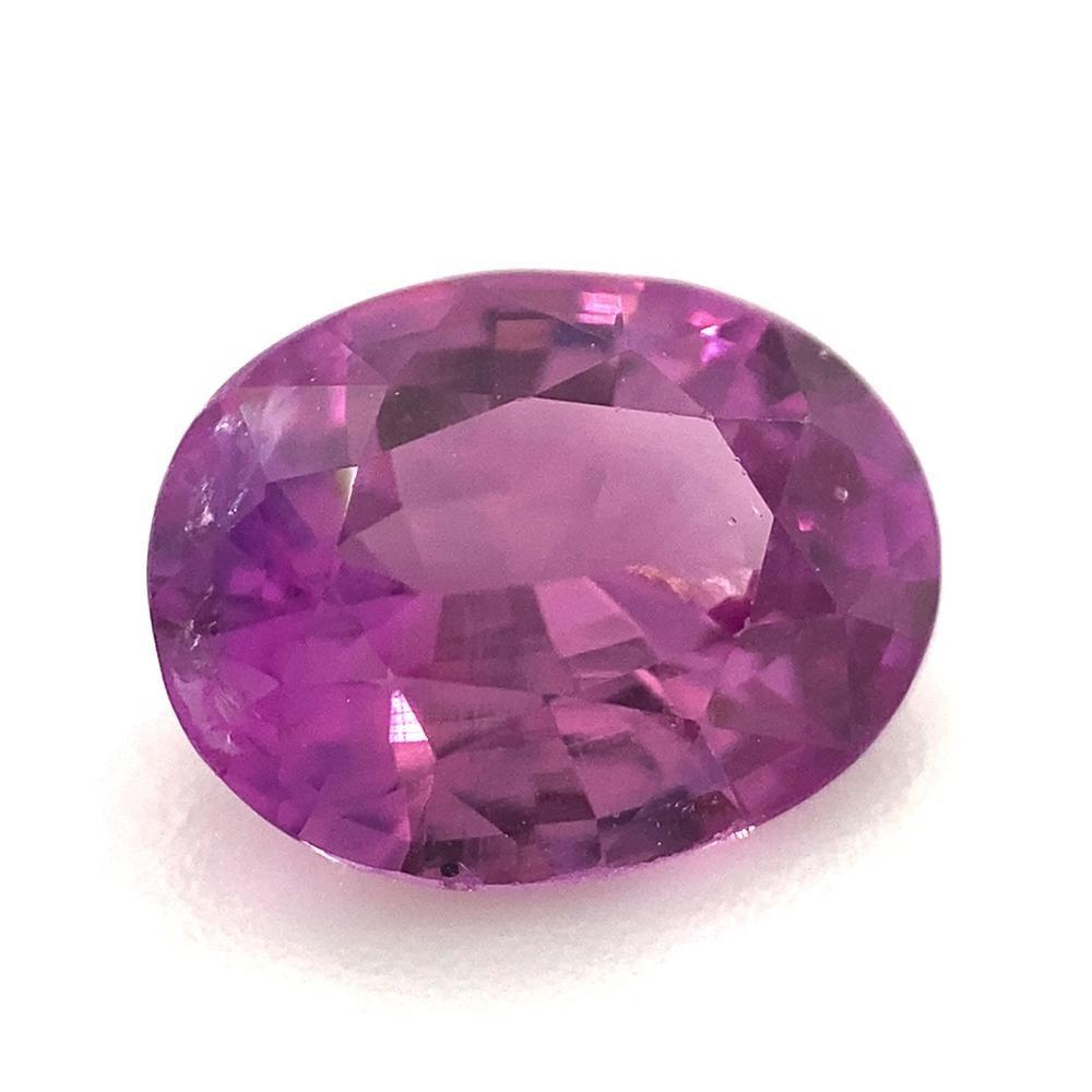 1.51ct Oval Vivid Pink-Purple Sapphire GIA Certified Vietnam - Skyjems Wholesale Gemstones