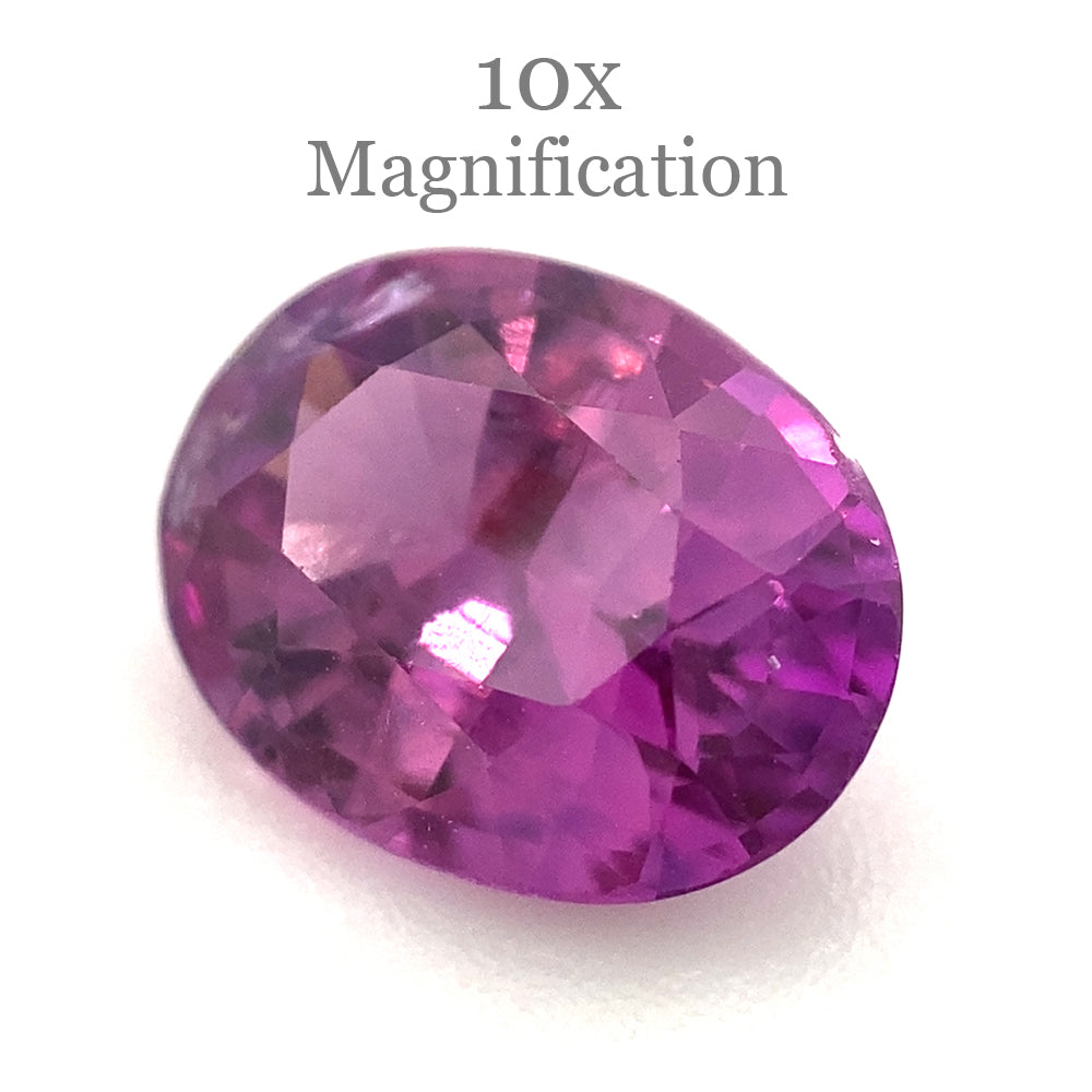 1.51ct Oval Vivid Pink-Purple Sapphire GIA Certified Vietnam - Skyjems Wholesale Gemstones