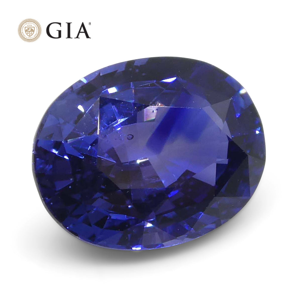 2.45ct Oval Blue Sapphire GIA Certified Sri Lanka - Skyjems Wholesale Gemstones