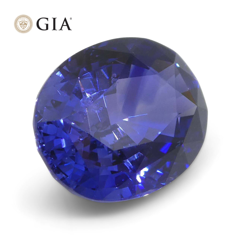 2.45ct Oval Blue Sapphire GIA Certified Sri Lanka - Skyjems Wholesale Gemstones