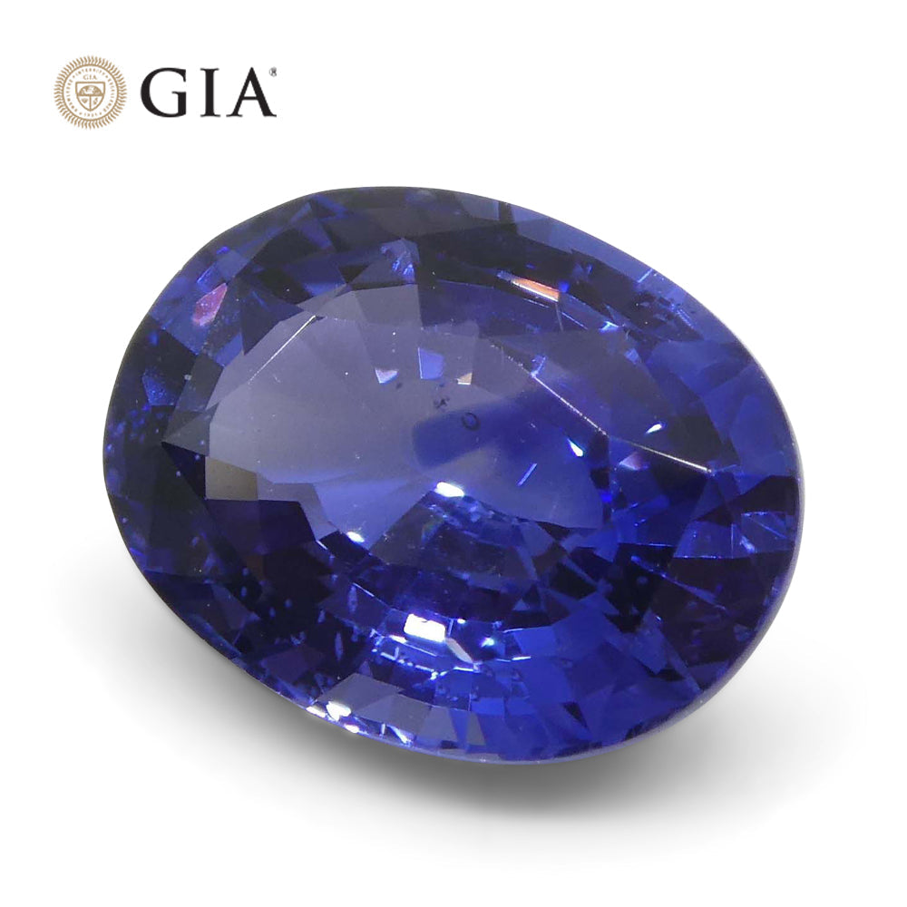 2.45ct Oval Blue Sapphire GIA Certified Sri Lanka - Skyjems Wholesale Gemstones