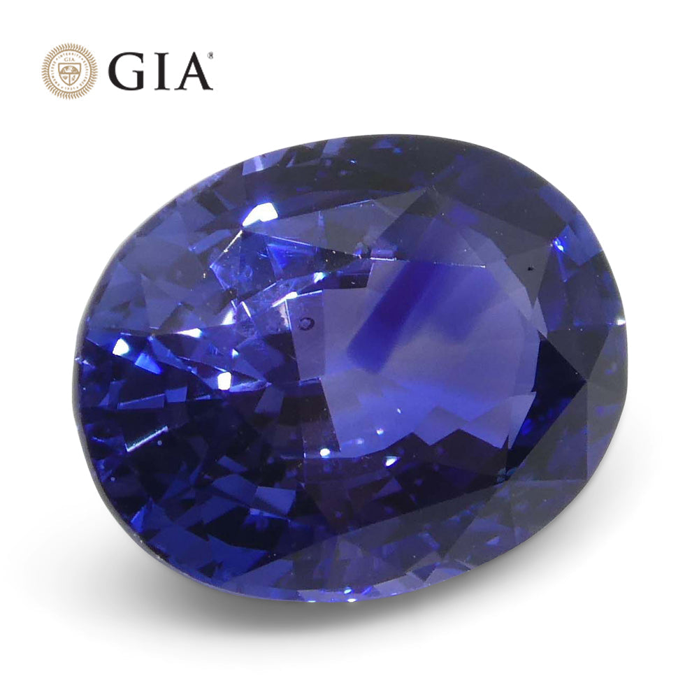 2.45ct Oval Blue Sapphire GIA Certified Sri Lanka - Skyjems Wholesale Gemstones